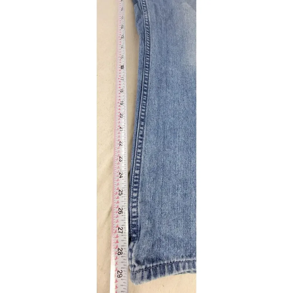 The Territory Ahead Straight Leg Jeans 34x32 Relaxed Fit Cotton Denim
